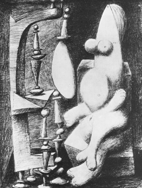 Nude at her Dressing Table