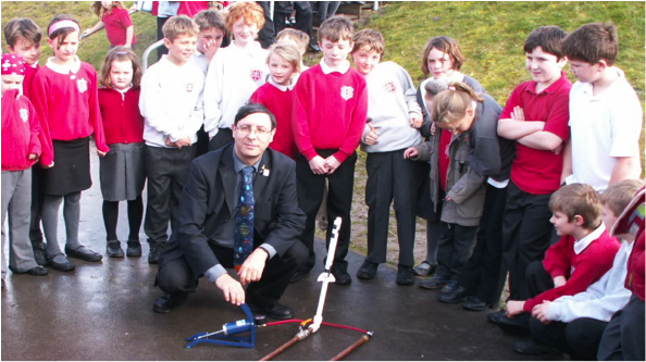 Air rocket launching