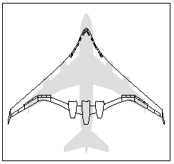  An illustartion showing the size comparison of the Boeing 747-400 and the BWB - 2.3 KB