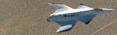 X-36 in flight