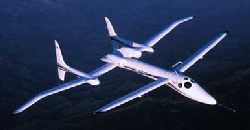 proteus in flight. CLICK HERE for full sized(432*250, 8 KB) pic