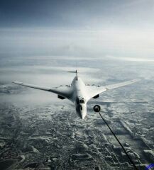 Tu-160 in flight