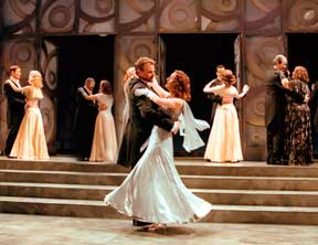 Douglas as Benedick, and the cast