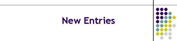 New Entries