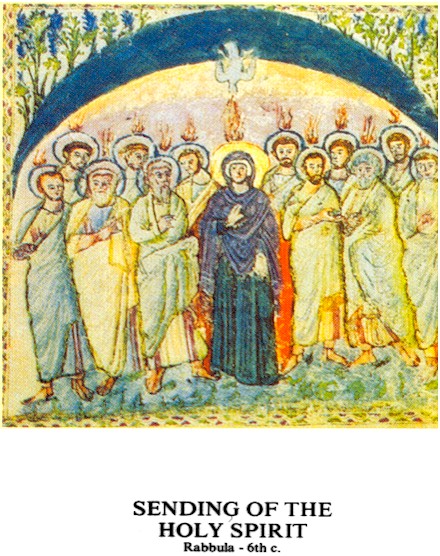 "Sending the Holy Spirit": Pentecost.