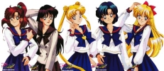 All the main characters in the popular television series Sailor Moon