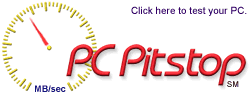 Go to 
PCPitstop for a full test of your computer very safe