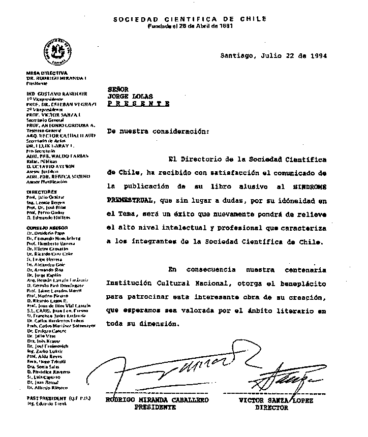 Sociedad Cient�fica de Chile