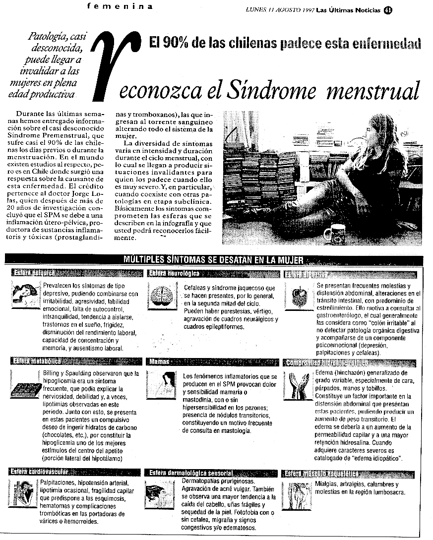 s�ndrome pre menstrual