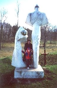 Figure 8 Monument of Pain and Defiance. My photograph from my visit to Memorial Park, Kragujevac, March 1999