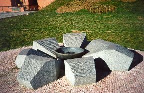 Figure 18 The forgotten Eternal Flame in Memorial Park, Kragujevac, in front of the museum. Another similar memorial exists in Valjevo in a World War II military cemetery, and it too has died out.