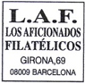 Los Aficionados Filatélicos LAF, Girona 69. Café Centre; URL '404' c.2014