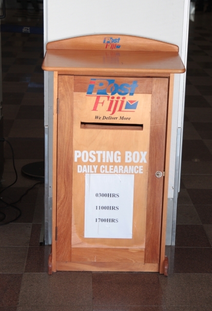 Posting box in the terminal building, Nadi Airport.