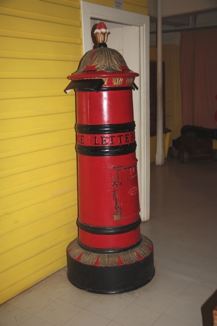 Old pillar box at the Fiji Museum, Suva