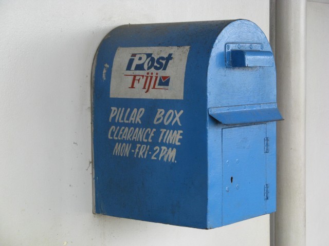 Posting box at Nausori (Suva) Airport