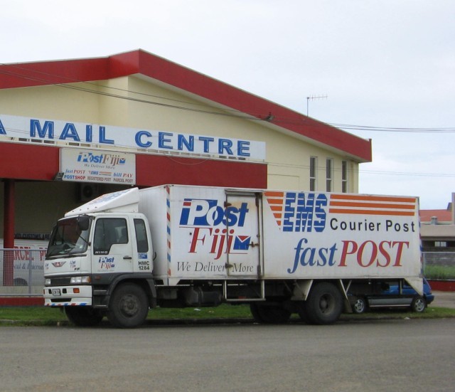 Post Fiji lorry