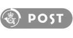 Danmark post logo- grey