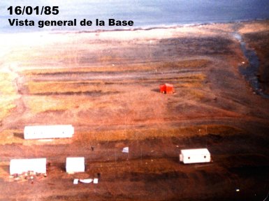 Vista area de la BCAA en 1985