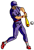 hitting a baseball