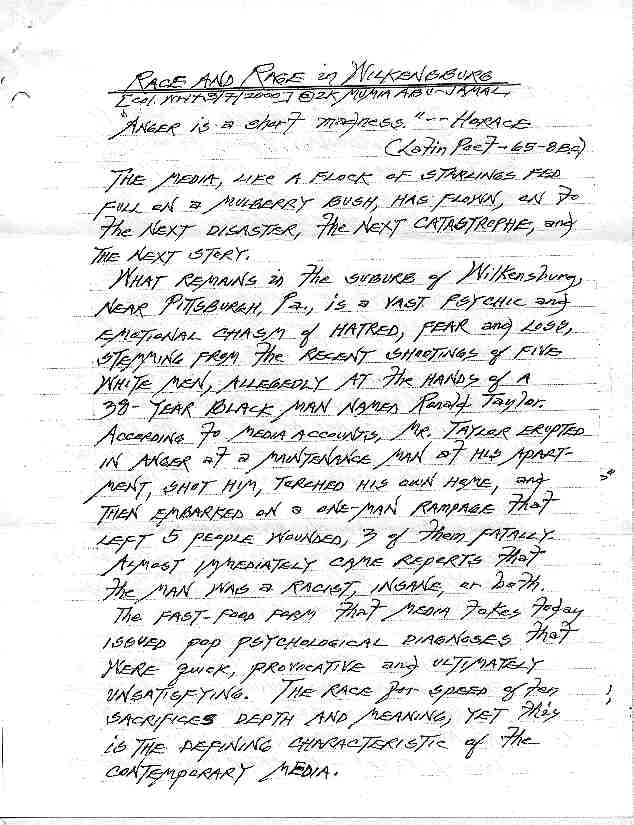 Page 1 of Rage and Race in Wilkensburg