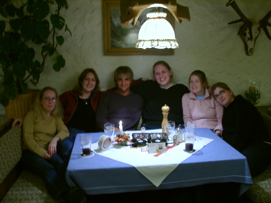 Danny, Steffi, Chris Reuter (Touch�), Claudi, Bina & Kathy