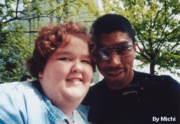 me & Giovane Elber (Olympique Lyon)