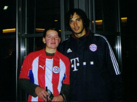 Steffi & Roque Santa Cruz (FC Bayern M�nchen)