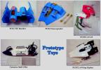 Five Various and very Colorful Prototype Toys