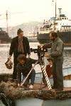 StavrosTornes in set, "WITH NIKOS KAVADIAS" documentary at 1982