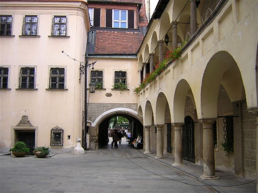 courtyard inside the Town Hall