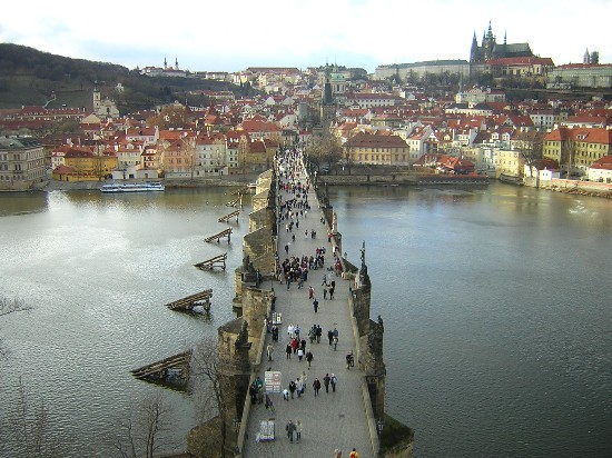 the view from the Charles Bridge tower