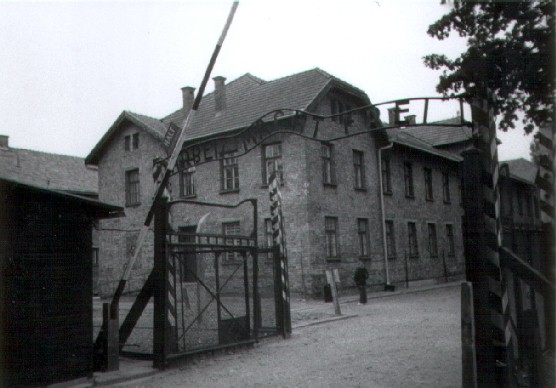 the gate at Auschwitz 1