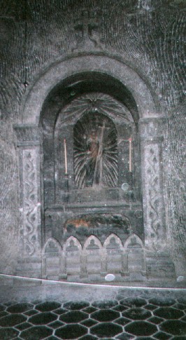 wall carving in the Chapel of St Kinga