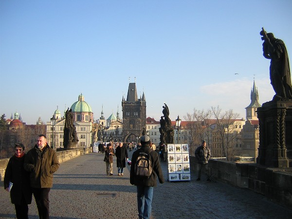 the Stare Mesto from Charles Bridge