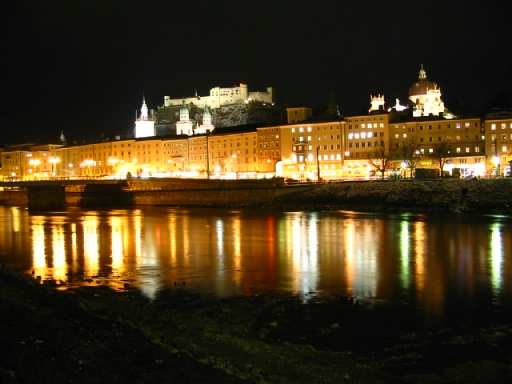 Salzburg at night