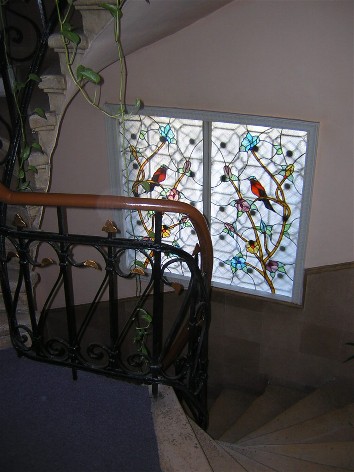 stairway in the Sun Hotel. Isn't it nice?