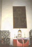 Zona de Paso a la Sacristía donde estará el Retablo de Zariñena