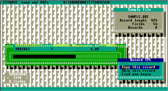 Snapshot of screen 15kB