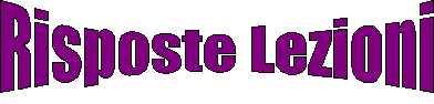 Risposte Lezioni