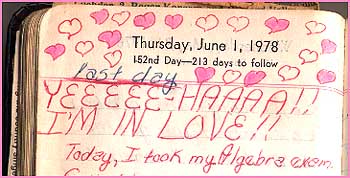 Page from diary