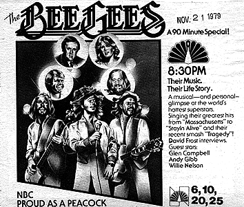 TV Guide ad for Bee Gees
