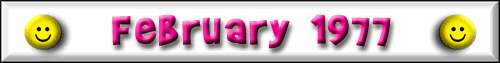 February 1977 diary entries