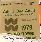 Chicago flower show ticket