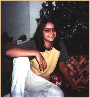 Julie with new "cool" glasses