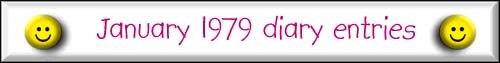 January 1979 diary entries