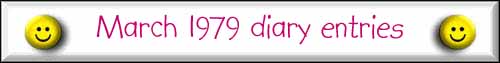 March 1979 diary banner