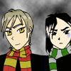 Young Sev and Remus pose for the camera