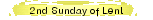 2nd Sunday of Lent