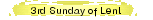 3rd Sunday of Lent