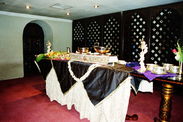 Table at Annalakshmi Restaurant, Chennai